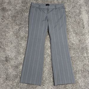Star City Striped Gray Wide Leg Mid Rise Dress Pants Pockets Juniors Size 11